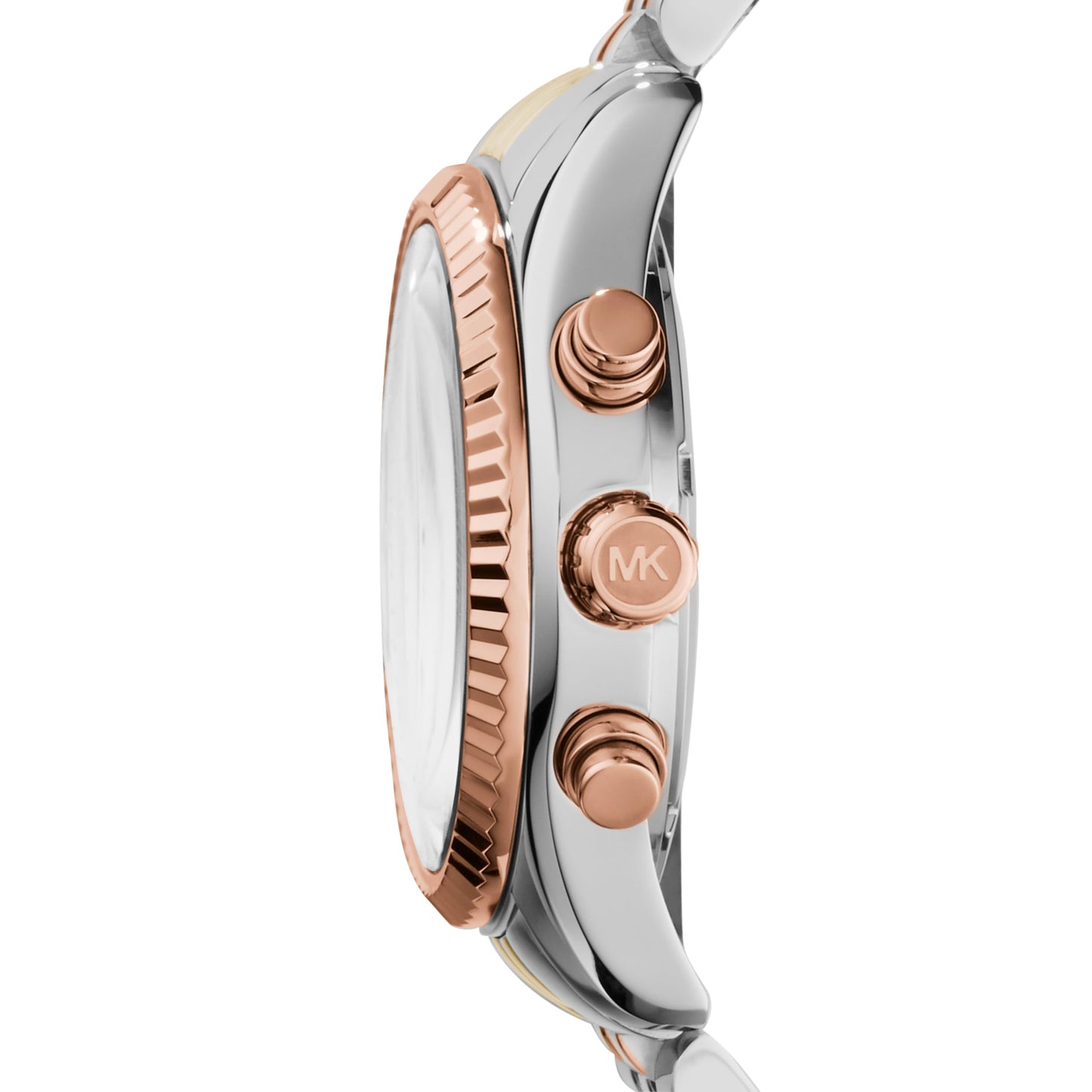 Reloj Michael Kors Lexington para Mujer – Cronógrafo de Cuarzo, Acero Inoxidable Bicolor Plata y Oro, Modelo MK5735