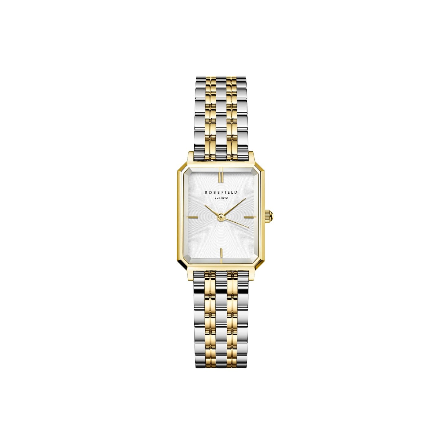 Reloj Rosefield Octagon XS Duotone para Mujer – Diseño Octogonal, Bicolor Oro y Plata