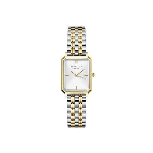 Reloj Rosefield Octagon XS Duotone para Mujer – Diseño Octogonal, Bicolor Oro y Plata