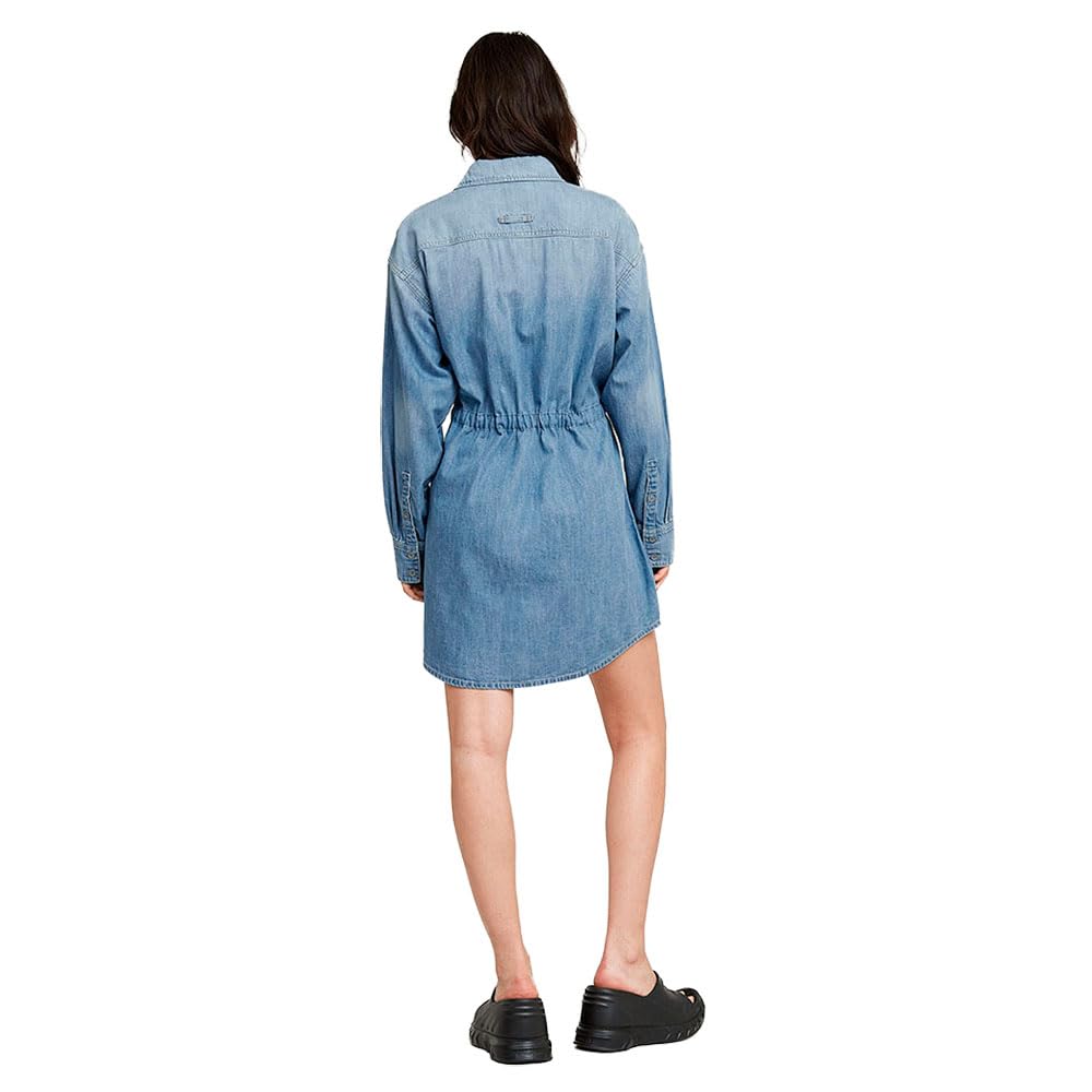 Vestido Denim Azul para Mujer – G-STAR Relaxed Drawcord, Talla L