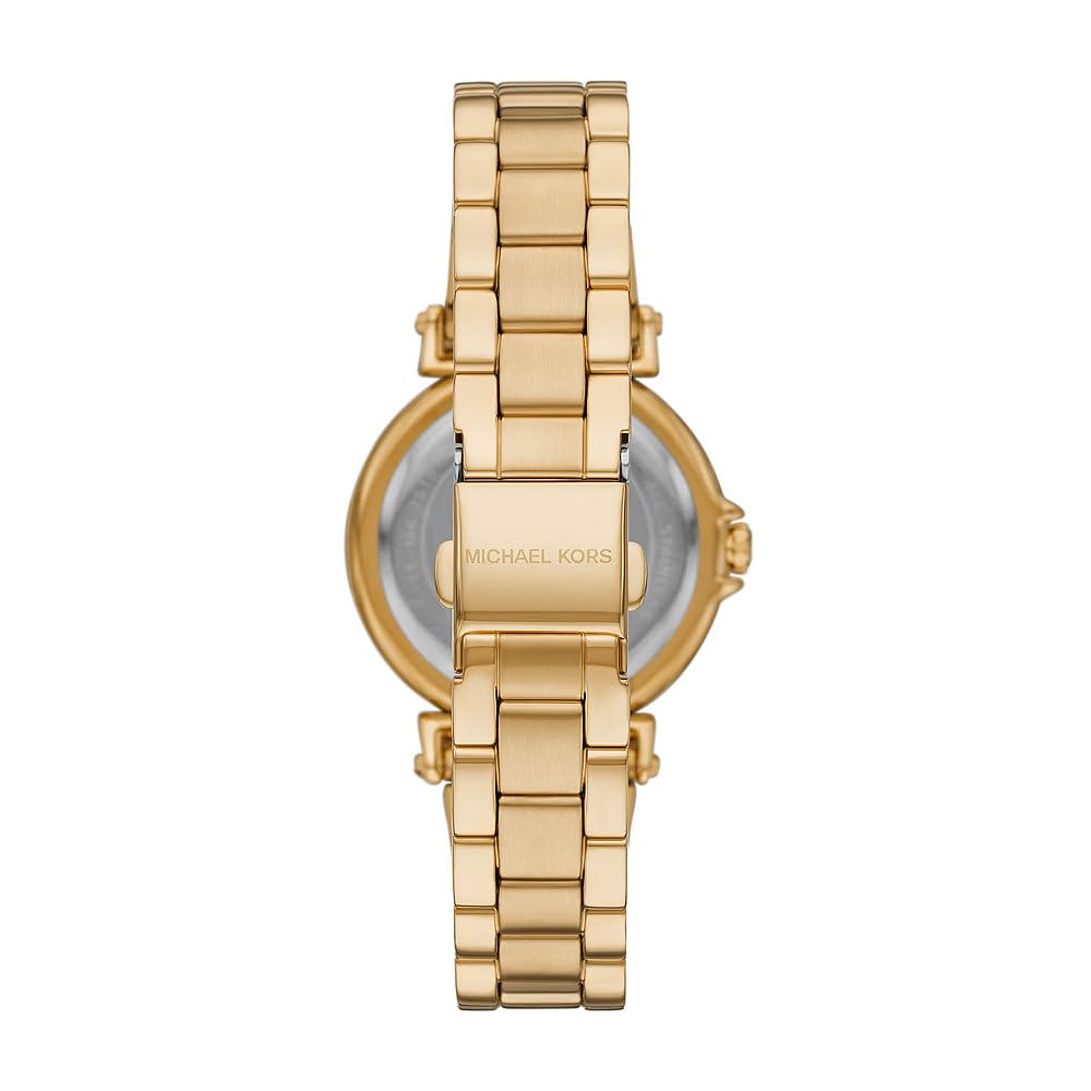 Reloj Michael Kors Maren para Mujer – Cuarzo 3 Agujas, Correa de Acero o Piel, Oro Sepia 33 mm