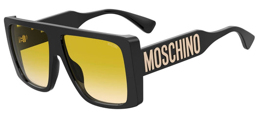 Gafas de Sol Mujer MOSCHINO MOS119/S – Montura Negra con Detalles Amarillos, Lentes Degradadas 59 mm, Protección UV400          Demander à ChatGPT