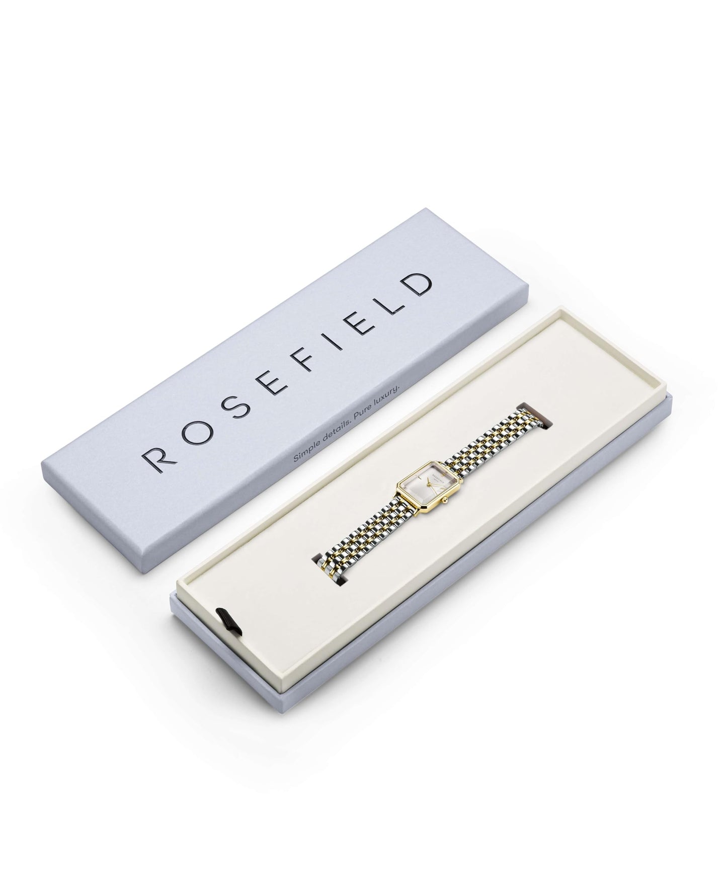 Reloj Rosefield Octagon XS Duotone para Mujer – Diseño Octogonal, Bicolor Oro y Plata