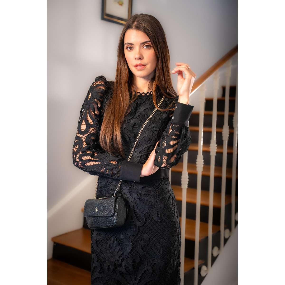 Vestido Negro para Mujer – Morgan 242-Roslax, Talla 38