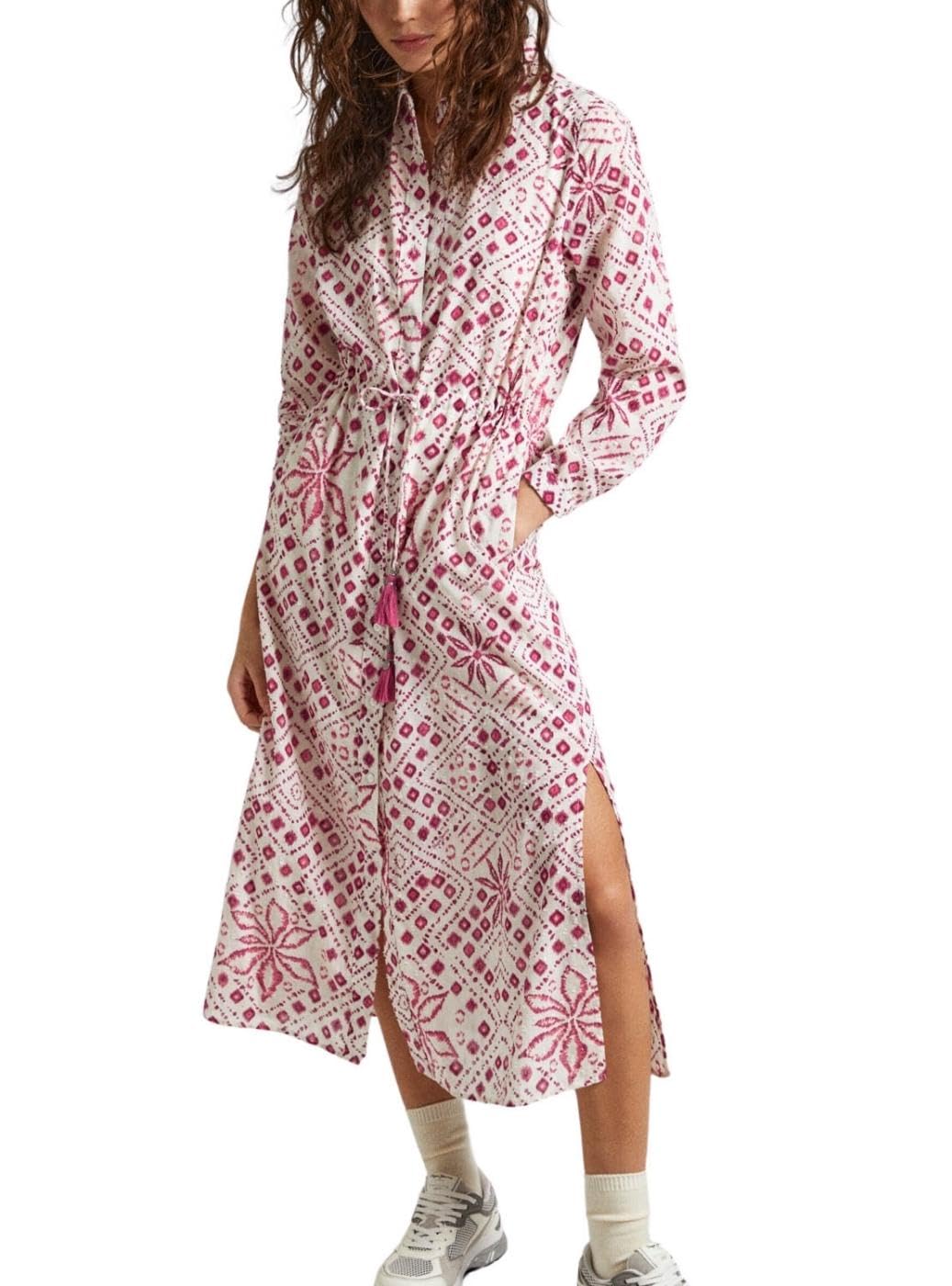 Vestido Blanco para Mujer – Pepe Jeans Paz, Talla XL