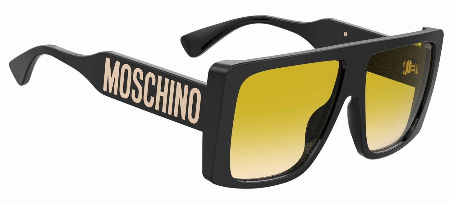 Gafas de Sol Mujer MOSCHINO MOS119/S – Montura Negra con Detalles Amarillos, Lentes Degradadas 59 mm, Protección UV400          Demander à ChatGPT