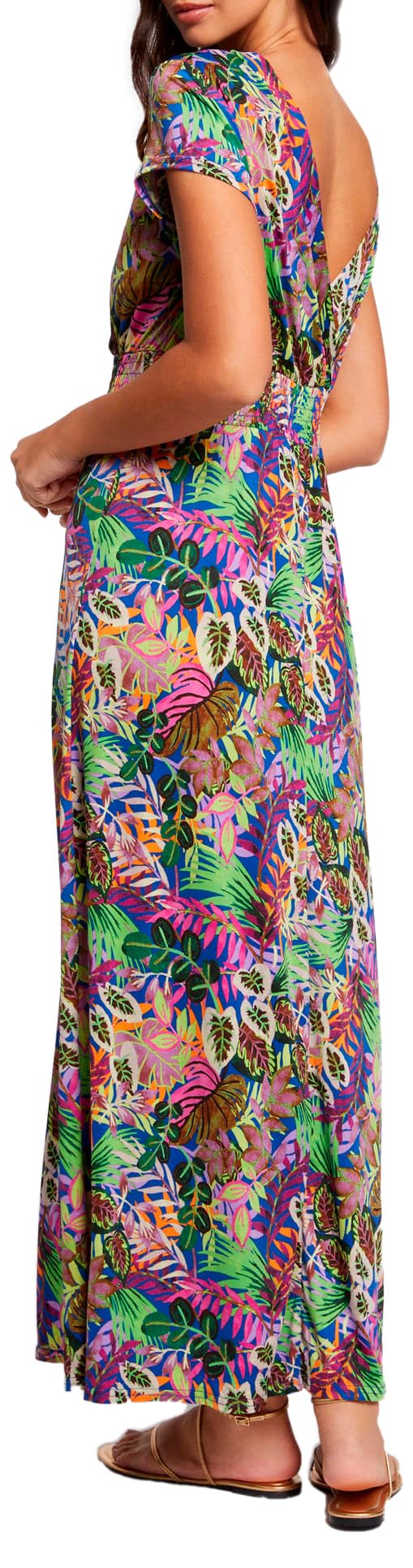Vestido Largo Estampado Multicolor para Mujer – Morgan, Talla 34