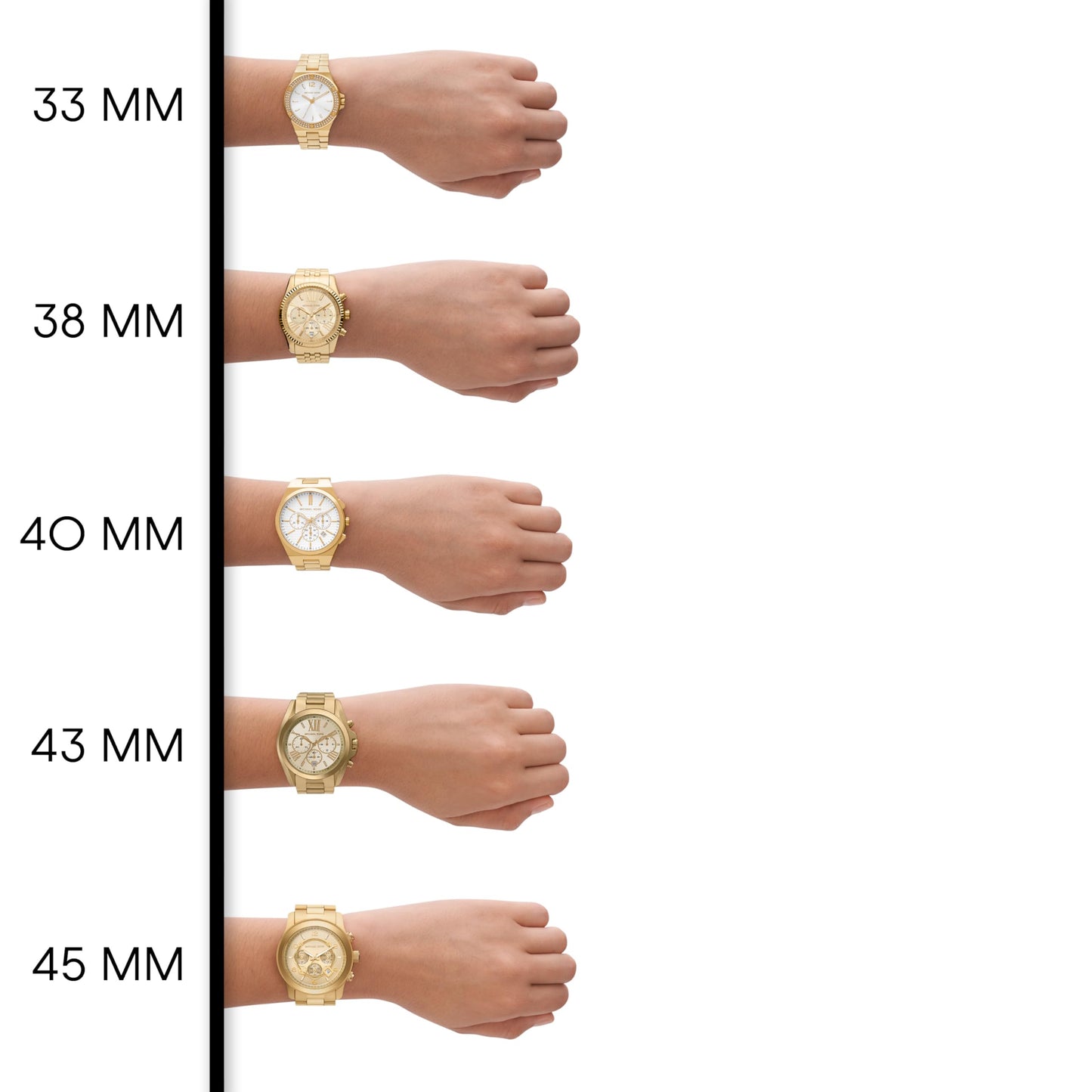 Reloj Michael Kors Lexington para Mujer – Cronógrafo de Cuarzo, Acero Inoxidable Bicolor Plata y Oro, Modelo MK5735