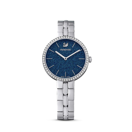 Reloj Swarovski Cosmopolitan para Mujer – Acero Inoxidable, Esfera Azul y Brazalete Metálico