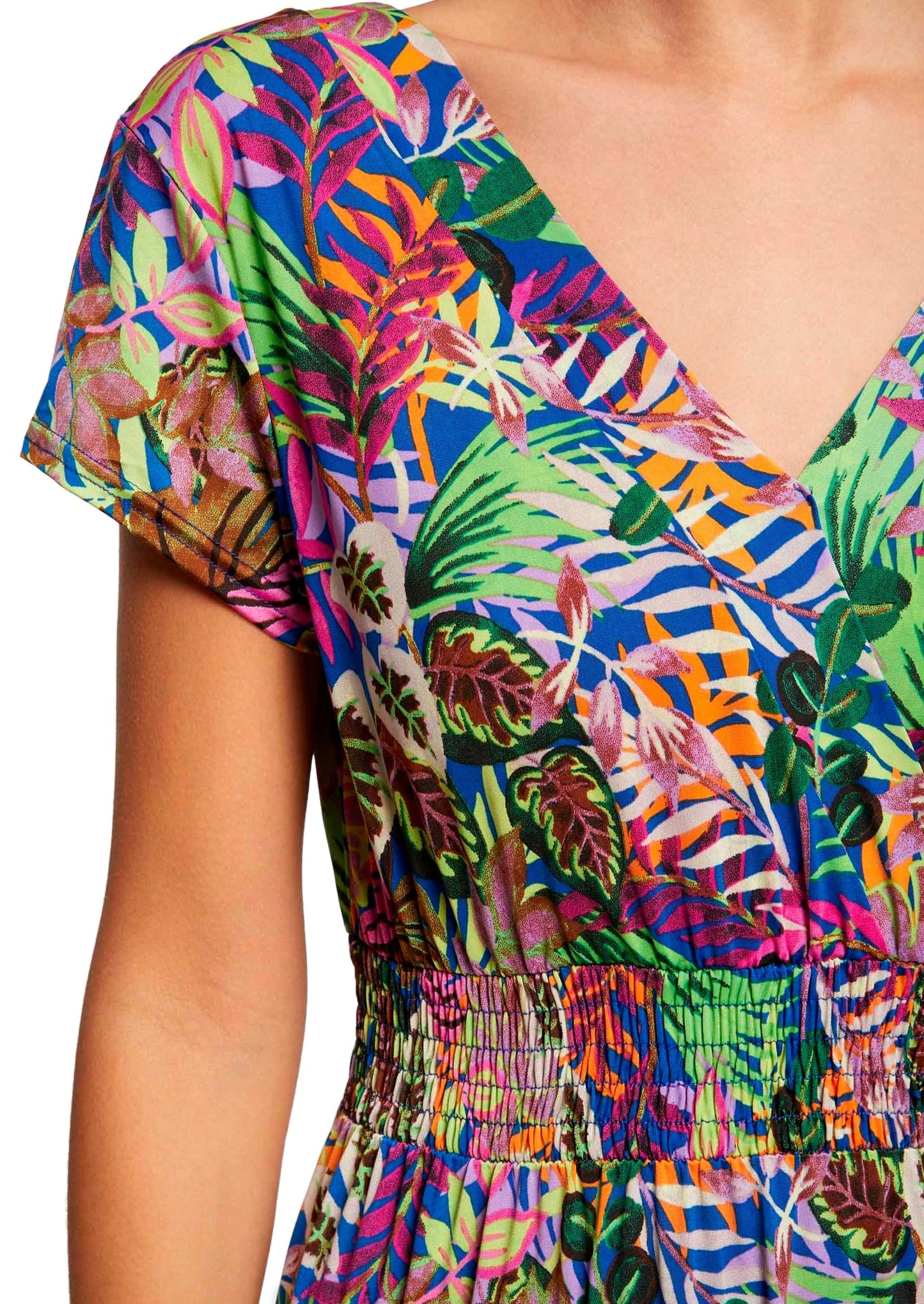 Vestido Largo Estampado Multicolor para Mujer – Morgan, Talla 34