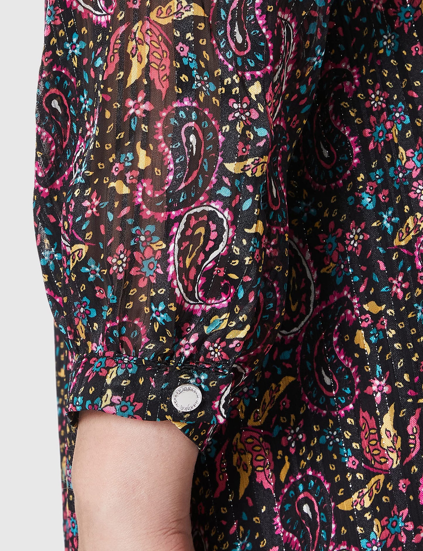 Vestido Largo Informal para Mujer Morgan Rcode – Estampado Elegante, Color Negro, Talla 42